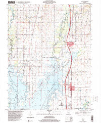 Ina Illinois Historical topographic map, 1:24000 scale, 7.5 X 7.5 Minute, Year 1998