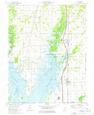 Ina Illinois Historical topographic map, 1:24000 scale, 7.5 X 7.5 Minute, Year 1975