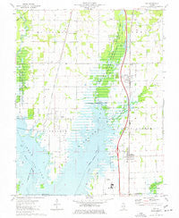 Ina Illinois Historical topographic map, 1:24000 scale, 7.5 X 7.5 Minute, Year 1975