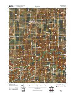 Ipava Illinois Historical topographic map, 1:24000 scale, 7.5 X 7.5 Minute, Year 2012
