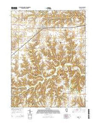 Ipava Illinois Current topographic map, 1:24000 scale, 7.5 X 7.5 Minute, Year 2015