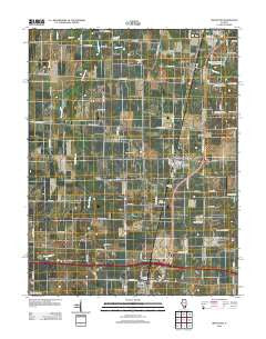 Irvington Illinois Historical topographic map, 1:24000 scale, 7.5 X 7.5 Minute, Year 2012