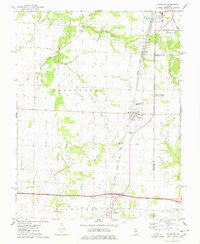 Irvington Illinois Historical topographic map, 1:24000 scale, 7.5 X 7.5 Minute, Year 1974
