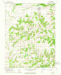 Iuka Illinois Historical topographic map, 1:24000 scale, 7.5 X 7.5 Minute, Year 1965