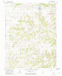 Iuka Illinois Historical topographic map, 1:24000 scale, 7.5 X 7.5 Minute, Year 1965