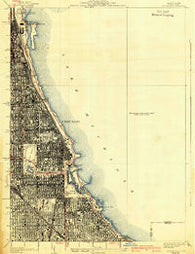 Jackson Park Illinois Historical topographic map, 1:24000 scale, 7.5 X 7.5 Minute, Year 1929