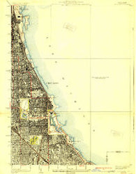 Jackson Park Illinois Historical topographic map, 1:24000 scale, 7.5 X 7.5 Minute, Year 1929