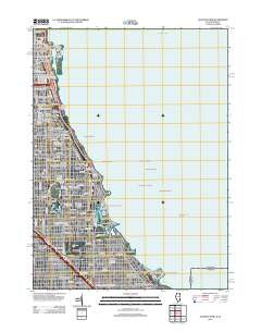 Jackson Park Illinois Historical topographic map, 1:24000 scale, 7.5 X 7.5 Minute, Year 2012