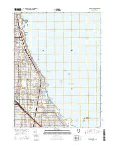 Jackson Park Illinois Current topographic map, 1:24000 scale, 7.5 X 7.5 Minute, Year 2015
