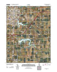 Jacksonville Illinois Historical topographic map, 1:24000 scale, 7.5 X 7.5 Minute, Year 2012
