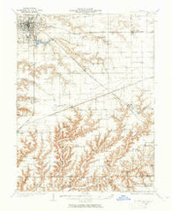 Jacksonville Illinois Historical topographic map, 1:62500 scale, 15 X 15 Minute, Year 1932