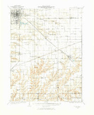 Jacksonville Illinois Historical topographic map, 1:62500 scale, 15 X 15 Minute, Year 1932