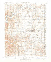 Jerseyville Illinois Historical topographic map, 1:62500 scale, 15 X 15 Minute, Year 1930
