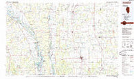 Jerseyville Illinois Historical topographic map, 1:100000 scale, 30 X 60 Minute, Year 1985