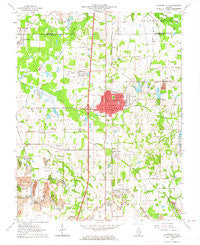 Johnston City Illinois Historical topographic map, 1:24000 scale, 7.5 X 7.5 Minute, Year 1963