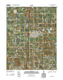 Johnston City Illinois Historical topographic map, 1:24000 scale, 7.5 X 7.5 Minute, Year 2012