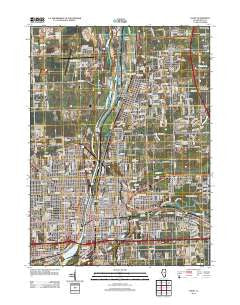 Joliet Illinois Historical topographic map, 1:24000 scale, 7.5 X 7.5 Minute, Year 2012