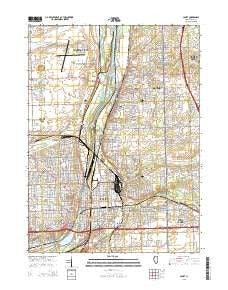 Joliet Illinois Current topographic map, 1:24000 scale, 7.5 X 7.5 Minute, Year 2015
