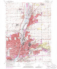 Joliet Illinois Historical topographic map, 1:24000 scale, 7.5 X 7.5 Minute, Year 1962