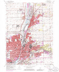 Joliet Illinois Historical topographic map, 1:24000 scale, 7.5 X 7.5 Minute, Year 1962