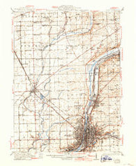 Joliet Illinois Historical topographic map, 1:62500 scale, 15 X 15 Minute, Year 1923
