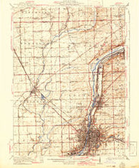 Joliet Illinois Historical topographic map, 1:62500 scale, 15 X 15 Minute, Year 1923
