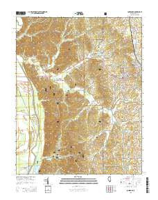 Jonesboro Illinois Current topographic map, 1:24000 scale, 7.5 X 7.5 Minute, Year 2015