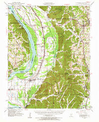 Jonesboro Illinois Historical topographic map, 1:62500 scale, 15 X 15 Minute, Year 1947