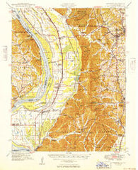 Jonesboro Illinois Historical topographic map, 1:62500 scale, 15 X 15 Minute, Year 1949