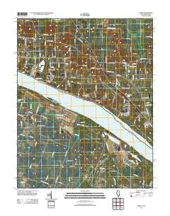 Joppa Illinois Historical topographic map, 1:24000 scale, 7.5 X 7.5 Minute, Year 2012