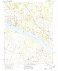 Joppa Illinois Historical topographic map, 1:24000 scale, 7.5 X 7.5 Minute, Year 1967