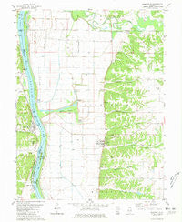 Kampsville Illinois Historical topographic map, 1:24000 scale, 7.5 X 7.5 Minute, Year 1980