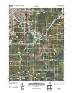 Kankakee Illinois Historical topographic map, 1:24000 scale, 7.5 X 7.5 Minute, Year 2012