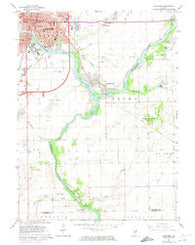 Kankakee Illinois Historical topographic map, 1:24000 scale, 7.5 X 7.5 Minute, Year 1964