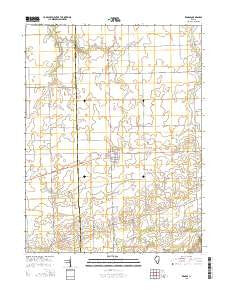 Kansas Illinois Current topographic map, 1:24000 scale, 7.5 X 7.5 Minute, Year 2015