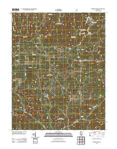 Karbers Ridge Illinois Historical topographic map, 1:24000 scale, 7.5 X 7.5 Minute, Year 2012