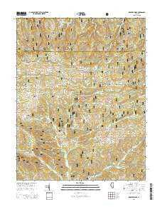 Karbers Ridge Illinois Current topographic map, 1:24000 scale, 7.5 X 7.5 Minute, Year 2015