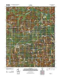 Karnak Illinois Historical topographic map, 1:24000 scale, 7.5 X 7.5 Minute, Year 2012