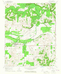 Karnak Illinois Historical topographic map, 1:24000 scale, 7.5 X 7.5 Minute, Year 1966