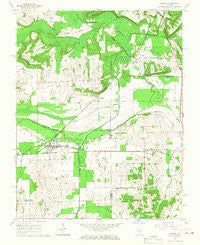 Karnak Illinois Historical topographic map, 1:24000 scale, 7.5 X 7.5 Minute, Year 1966
