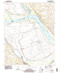 Kaskaskia Illinois Historical topographic map, 1:24000 scale, 7.5 X 7.5 Minute, Year 1993