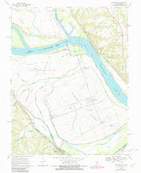 Kaskaskia Illinois Historical topographic map, 1:24000 scale, 7.5 X 7.5 Minute, Year 1970