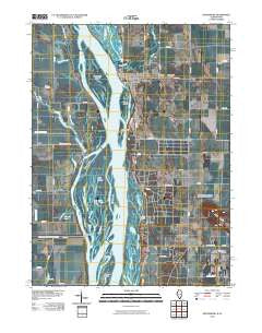 Keithsburg Illinois Historical topographic map, 1:24000 scale, 7.5 X 7.5 Minute, Year 2010