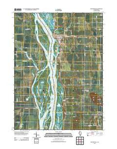 Keithsburg Illinois Historical topographic map, 1:24000 scale, 7.5 X 7.5 Minute, Year 2012