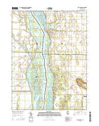 Keithsburg Illinois Current topographic map, 1:24000 scale, 7.5 X 7.5 Minute, Year 2015