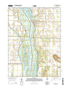 Keithsburg Illinois Current topographic map, 1:24000 scale, 7.5 X 7.5 Minute, Year 2015