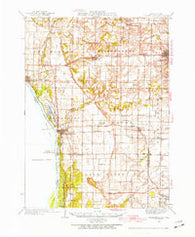 Keithsburg Illinois Historical topographic map, 1:62500 scale, 15 X 15 Minute, Year 1935