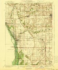 Keithsburg Illinois Historical topographic map, 1:62500 scale, 15 X 15 Minute, Year 1941