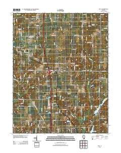 Kell Illinois Historical topographic map, 1:24000 scale, 7.5 X 7.5 Minute, Year 2012