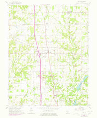 Kell Illinois Historical topographic map, 1:24000 scale, 7.5 X 7.5 Minute, Year 1965